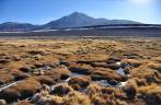 Paisagem da Laguna Colorada, no sudoeste da Bolívia
